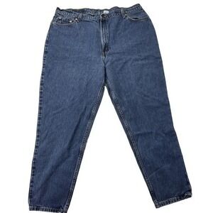 Levi's 522 Tapered Fit Jeans Women 24 MED Blue Vintage High Rise Mom‎ Denim USA